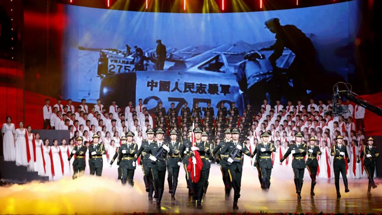 沈阳体育学院学生参演英雄赞歌——“英雄城市致敬英雄”大型主题活动