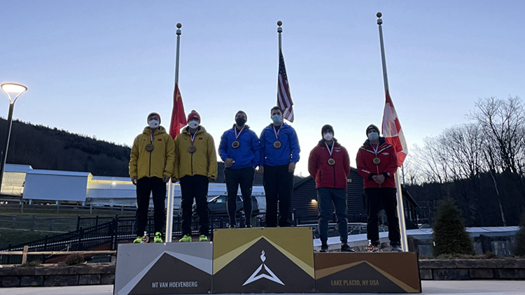 2021-2022雪车北美杯暨奥运资格赛我校运动员获2个奥运资格实时席位