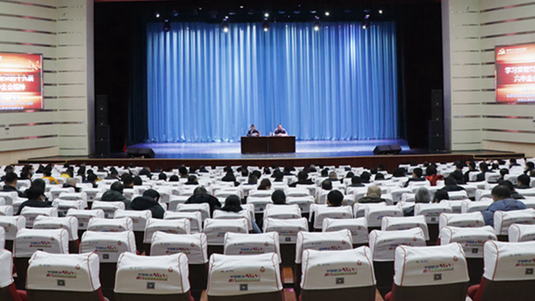 学校党委举办党的十九届六中全会精神专题辅导报告